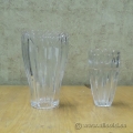 2 Part Decorative Clear Crystal Vase
